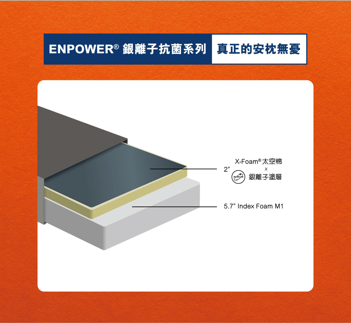 SILVER ION CEO ENPOWER® CUBE床褥